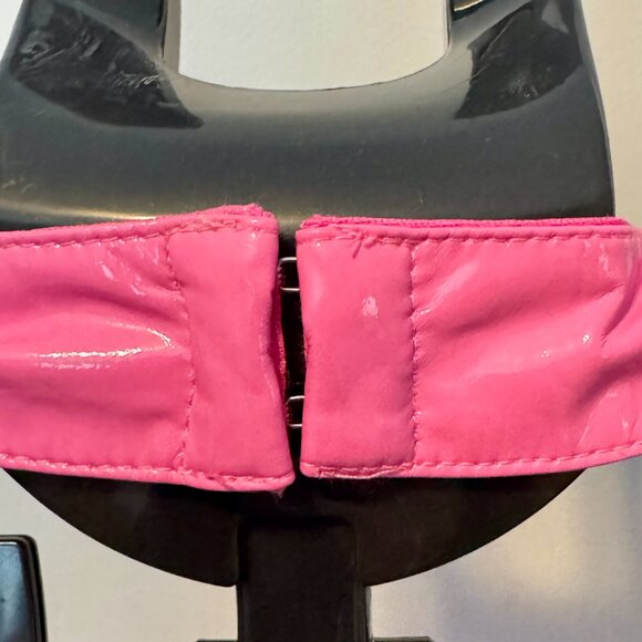 Pink Faux Pink Leather Dress for Bachelorette Party, Dance or Costume Party. - Picture 10 of 13